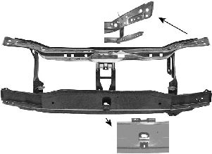 VAN WEZEL 4339668 -  Облицовка передка